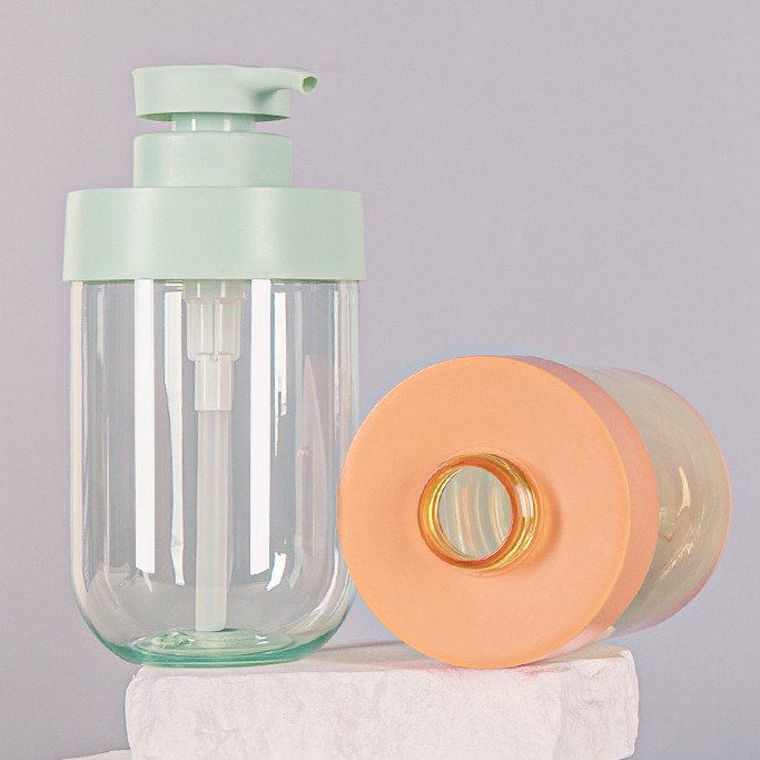 Round Empty ECO Friendly PET Plastic Shampoo Body Lotion Cream Pump Bottle 300ml 500ml 800ml - PB723 - Image 2