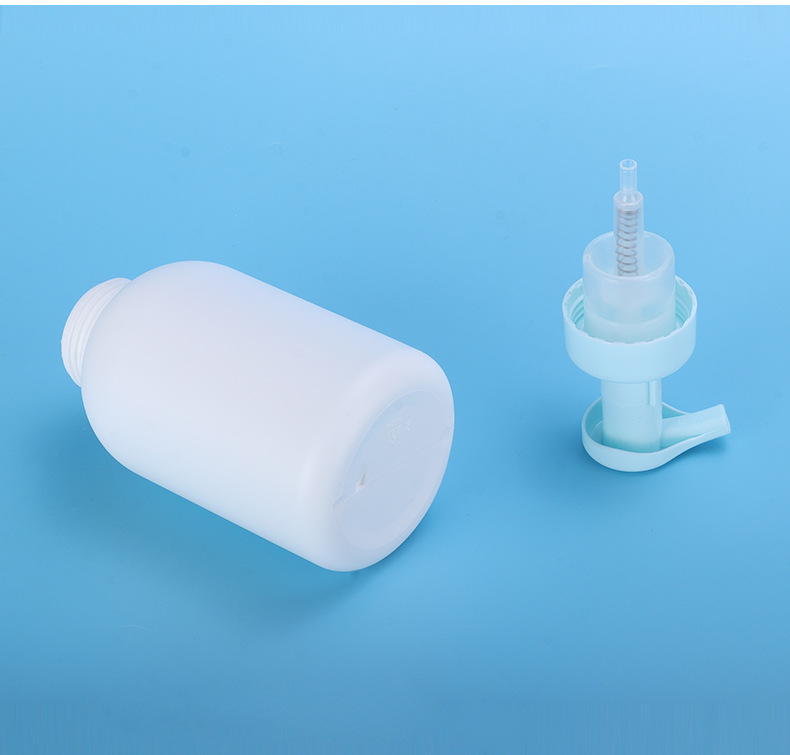 Wholesale HDPE 500ml Facial Foam Hand Wash Cleanser Bubble Pump Shampoo Bath Wash Bottle White Body Shower Gel Bottle FrostedPB - 744X - Image 5