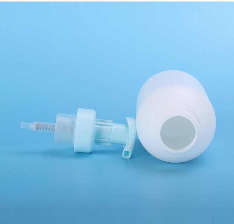 Wholesale HDPE 500ml Facial Foam Hand Wash Cleanser Bubble Pump Shampoo Bath Wash Bottle White Body Shower Gel Bottle FrostedPB - 744X - Image 6
