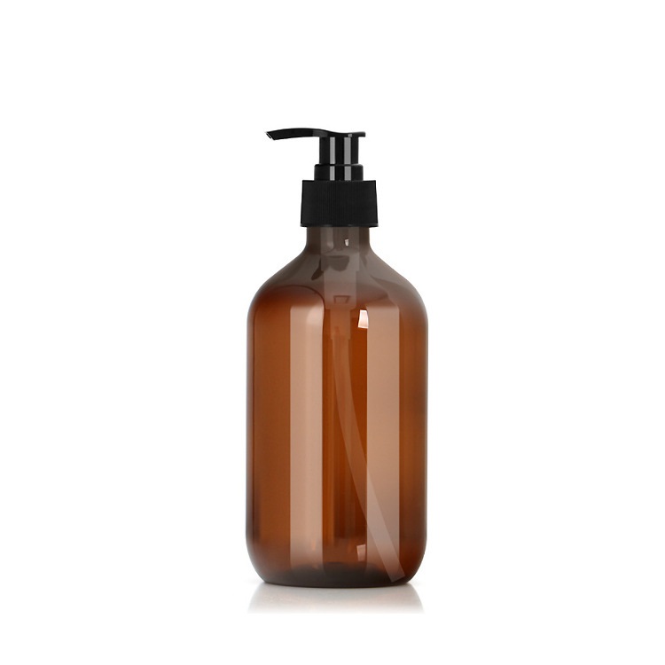 Round 300ml 500ml Pump Bottle Empty Lotion Shampoo Hand Soap PET Plastic Bottle - PB750 - Image 4