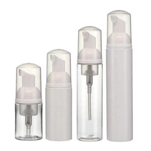 Custom Skincare Packaging PET Plastic Empty Soap Facial Cleanser Foam Pump Bottle 40ml 50ml 60ml 80ml 100ml - PB812