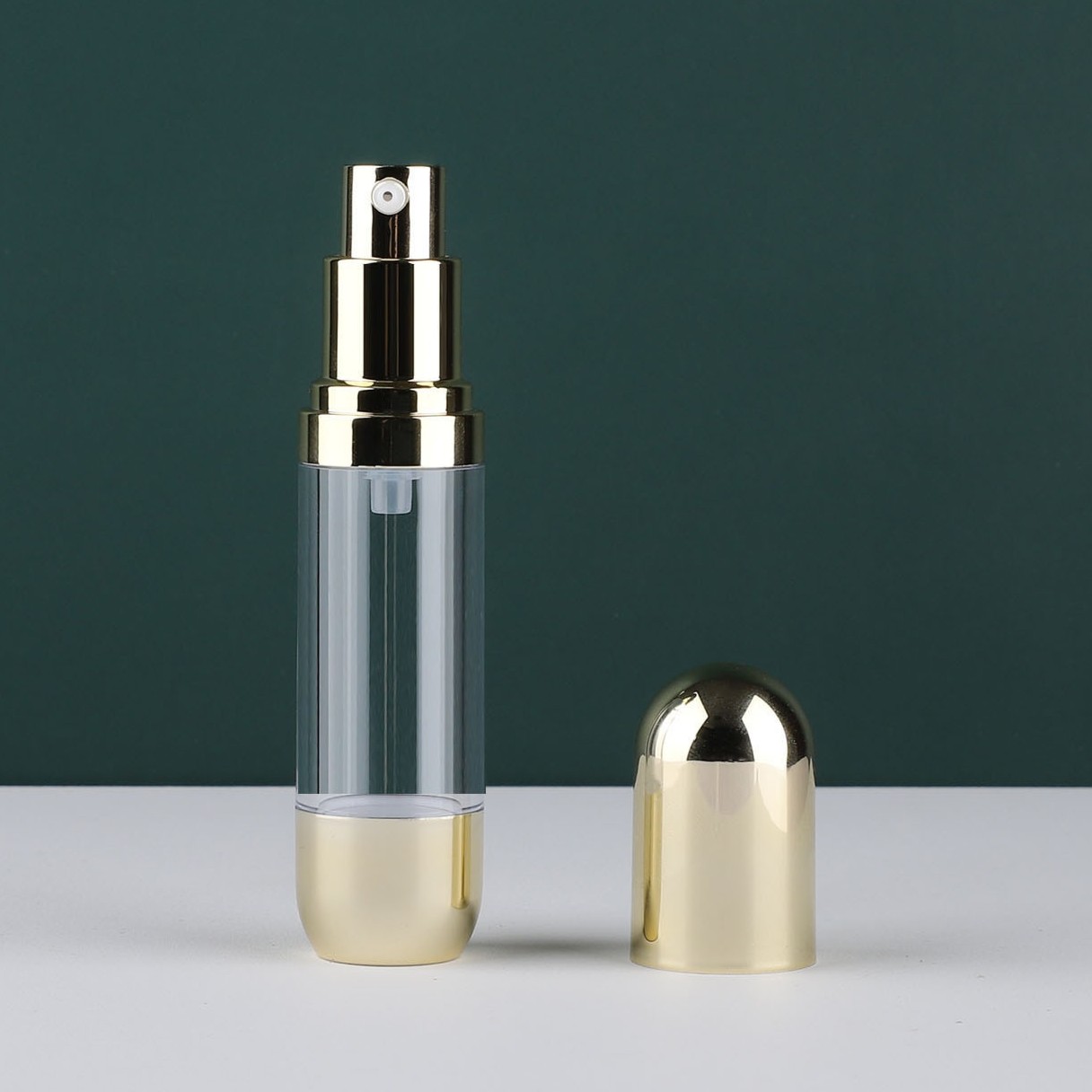 Round Slim 10ml 15ml 20ml 30ml Plastic Skincare Lotion Serum Oil Airless Spray Pump Bottle Packaging - PB965 - Image 4