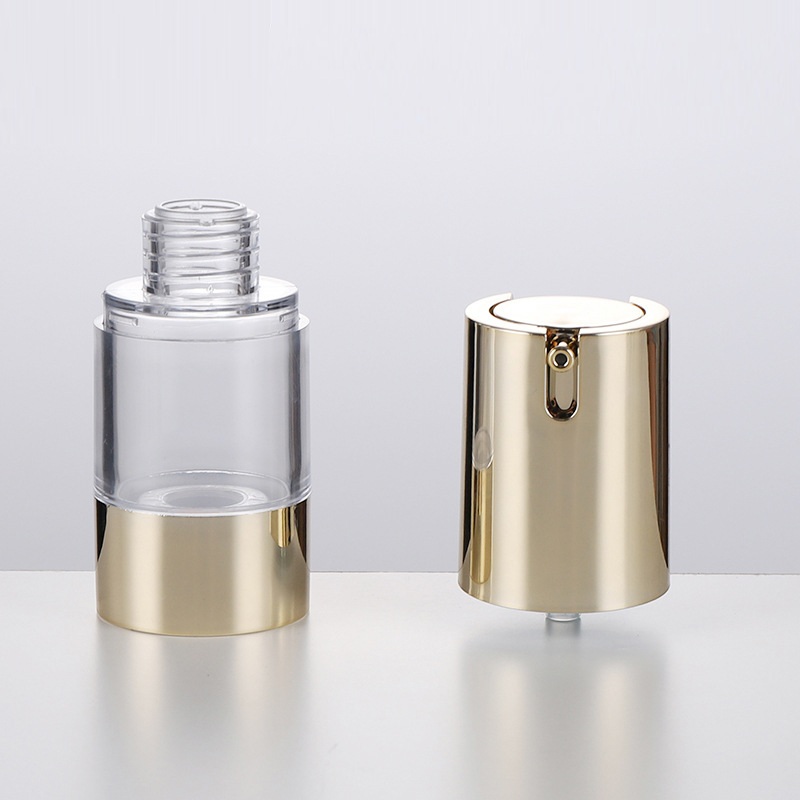 Custom U Shapre Pump15ml 30ml 50ml Round Empty Plastic Airless Spray Lotion Pump Bottle - PB988 - Image 3