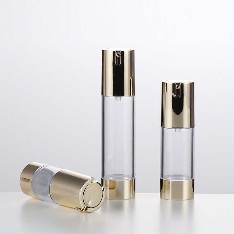 Custom U Shapre Pump15ml 30ml 50ml Round Empty Plastic Airless Spray Lotion Pump Bottle - PB988 - Image 2