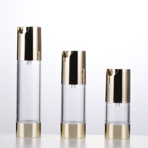 Custom U Shapre Pump15ml 30ml 50ml Round Empty Plastic Airless Spray Lotion Pump Bottle - PB988