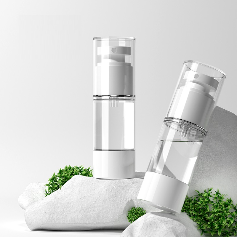 Custom Portable Empty 30ml 50ml 100ml Skincare Plastic Airless Pump Spray Bottle - PB990 - Image 4