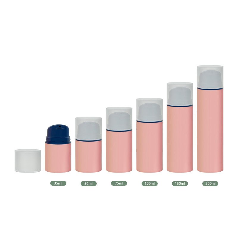 Skin Care Packaging 35ml 50ml 75ml 100ml 150ml 200ml Airless Pump Bottle PP Round Shape Lotion Sunscreen Essence Container - PBQ16 - Image 5