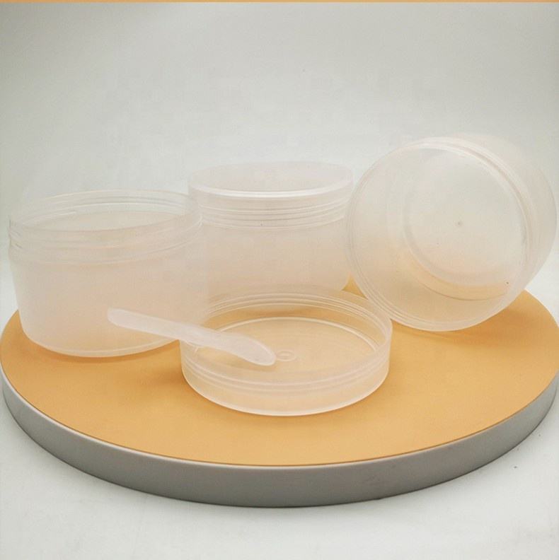 Skin Care Packaging New 200g Facial Mask Jar White Frosted Transparent Large Volume Cream Jar PP Container Slimes Dispenser Box - PJ045 - Image 3