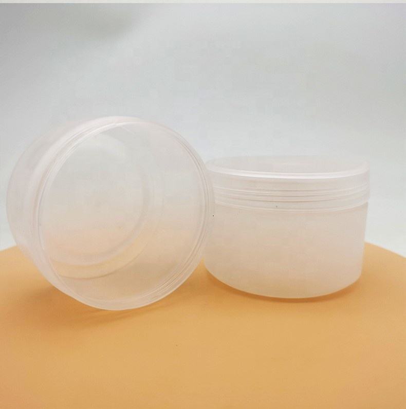 Skin Care Packaging New 200g Facial Mask Jar White Frosted Transparent Large Volume Cream Jar PP Container Slimes Dispenser Box - PJ045 - Image 2
