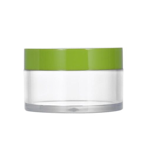 Refillable Empty Round 40g 80g 100g 120g Plastic PET Loose Powder Jar Skincare Face Moisturizing Cream Jar - PJ258T