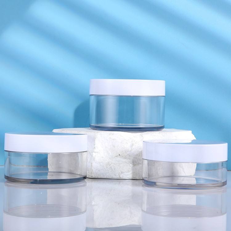 Refillable Empty Round 40g 80g 100g 120g Plastic PET Loose Powder Jar Skincare Face Moisturizing Cream Jar - PJ258T - Image 4