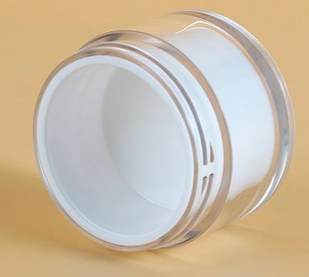 Refillable Double Layer Empty Round Cosmetics Skincare Face Moisturizing Cream Plastic Jar With Screw Lid 50g 30g - PJ335 - Image 4