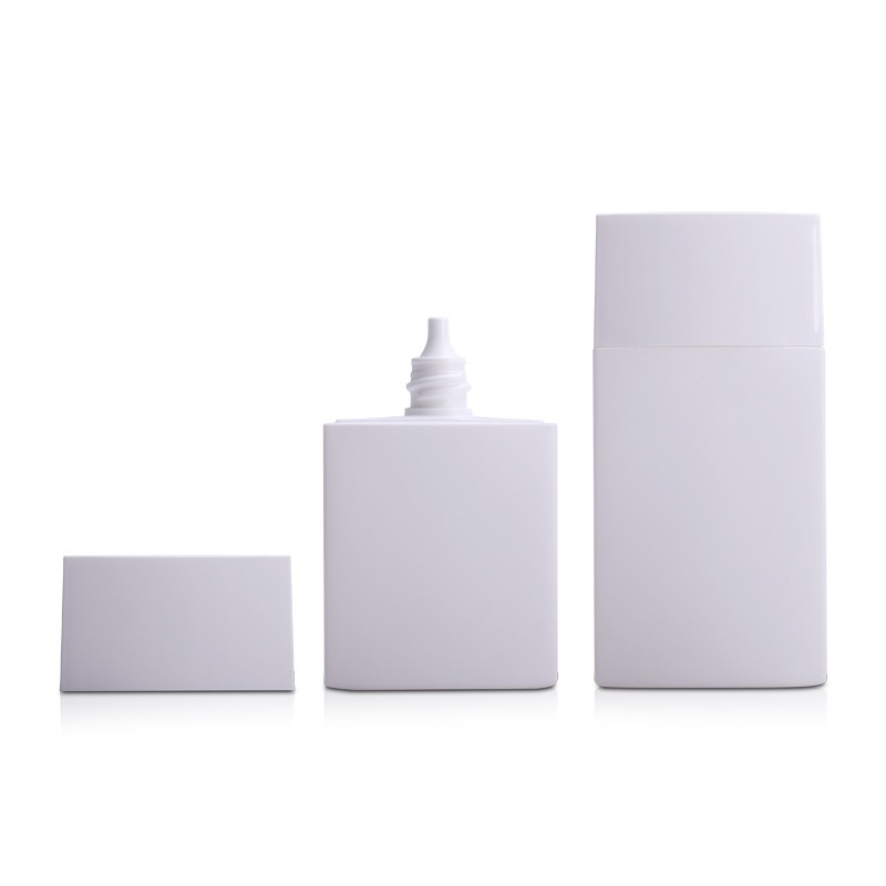 Square Empty Primer Liquid Foundation Sunscreen Cream Squeeze Bottle 30ml 50ml - ST171