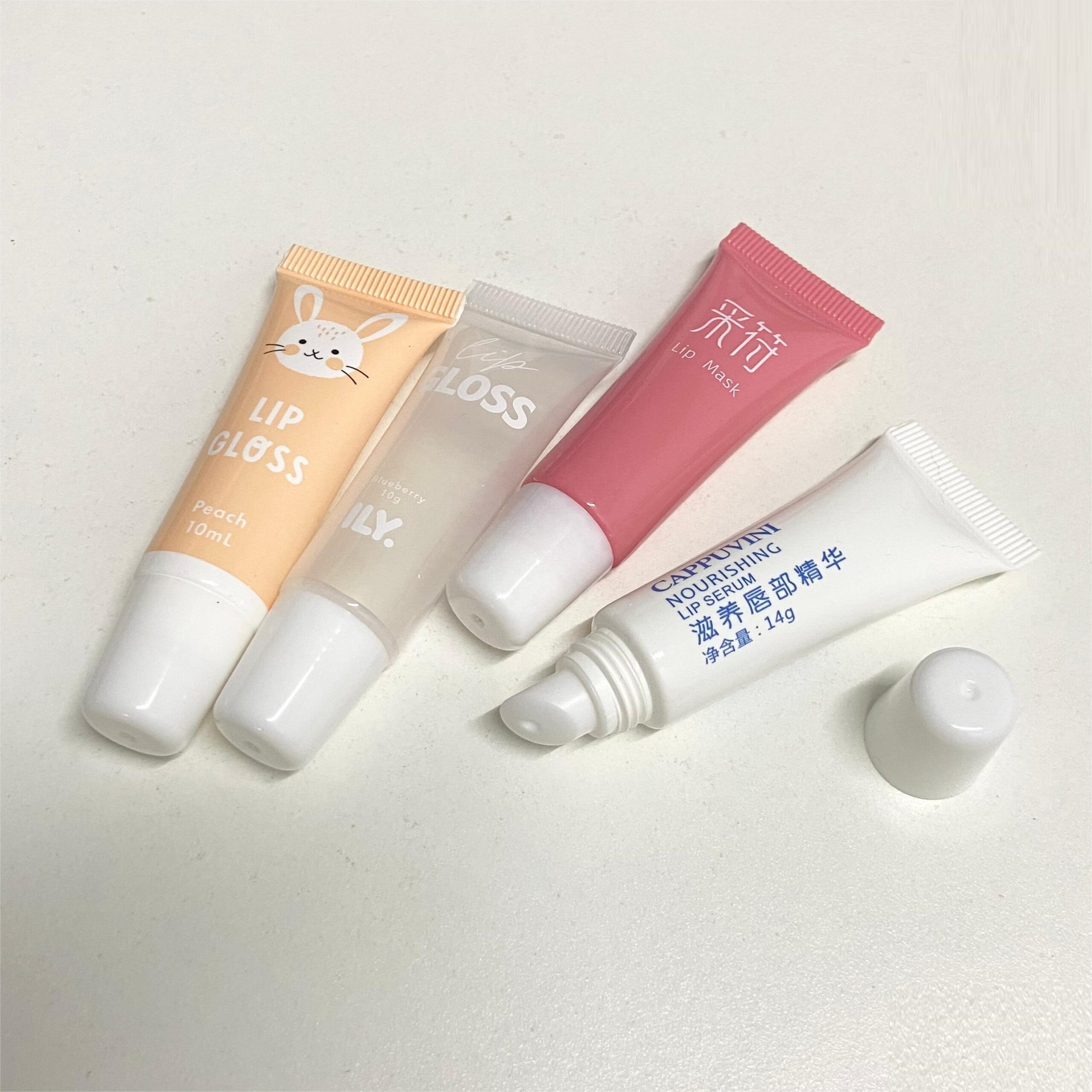 10ml 15ml Custom Empty Cosmetic Lip Gloss Lipstick Liquid Blush Squeeze Tube Packaging Plastic Soft Tube - ST178 - Image 4