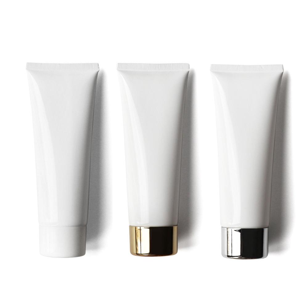 Plastic Screw Lid Empty Skincare Hand Cream Facial Cleanser Shampoo Squeeze Soft Tube Packaging 50ml 75ml 150ml - ST180