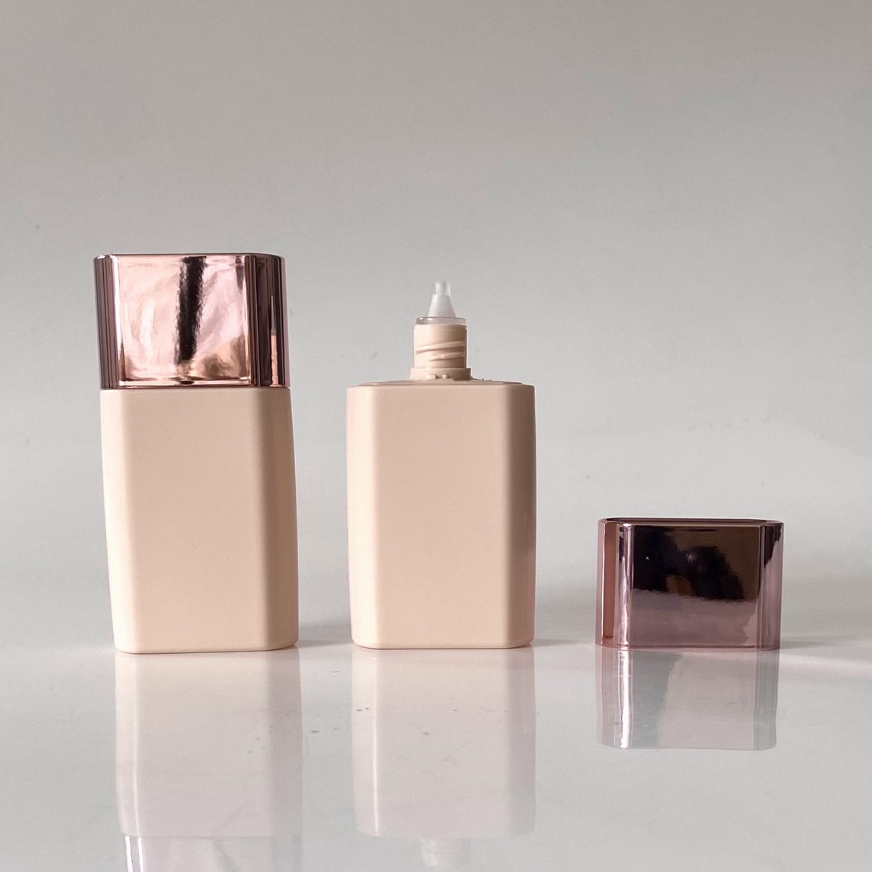 Rectangle Empty Primer Packaging Liquid Foundation Sunscreen Cream Squeeze Bottle 40ml - ST279