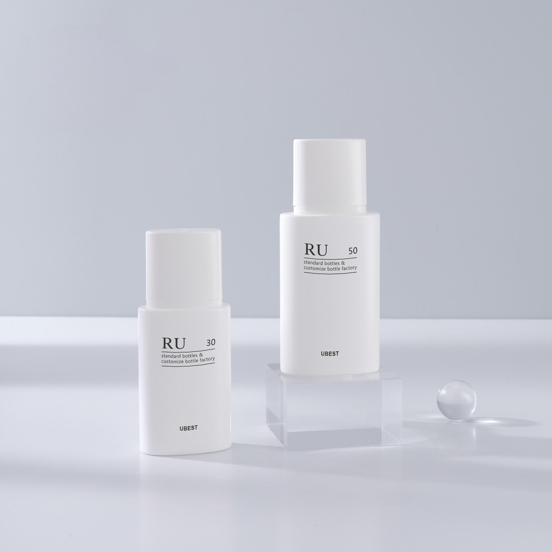 Skin Care Empty Liquid Foundation Container Round Oval Sunscreen Bottle 30ml 50ml Pointy Tip BB Cream Squeeze Tube PP Material - ST3050 - Image 4