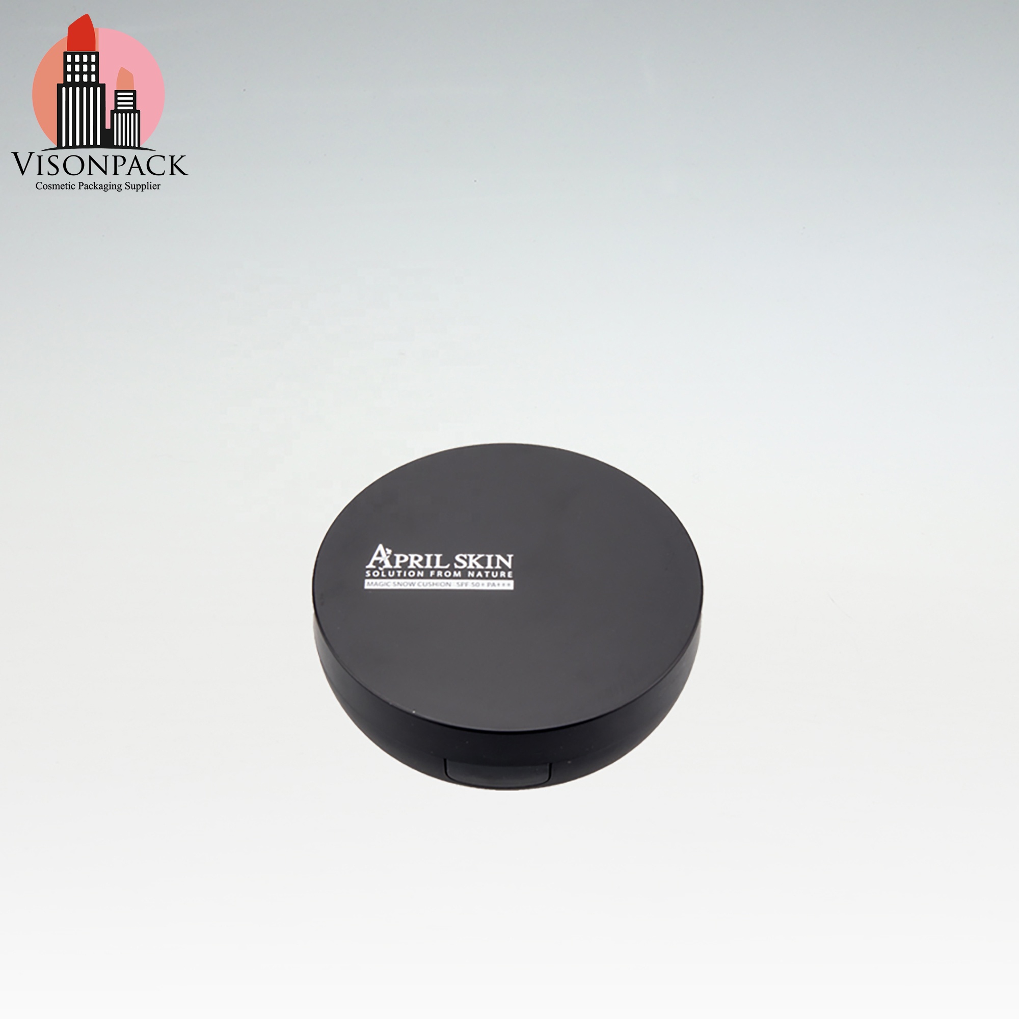 Wholesale Compact Mirror Cosmetic Round Empty Powder Case Custom Air Cushion Case Custom Logo Brands Empty BB Cream Compact - 05-P016 - Image 2