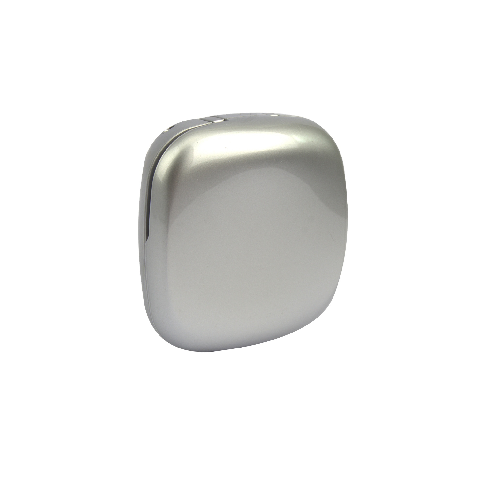 Custom Color Square Plastic Compact Power Case Black Silver Empty Pressed Powder Case With Mirror Private Label - P041/P042