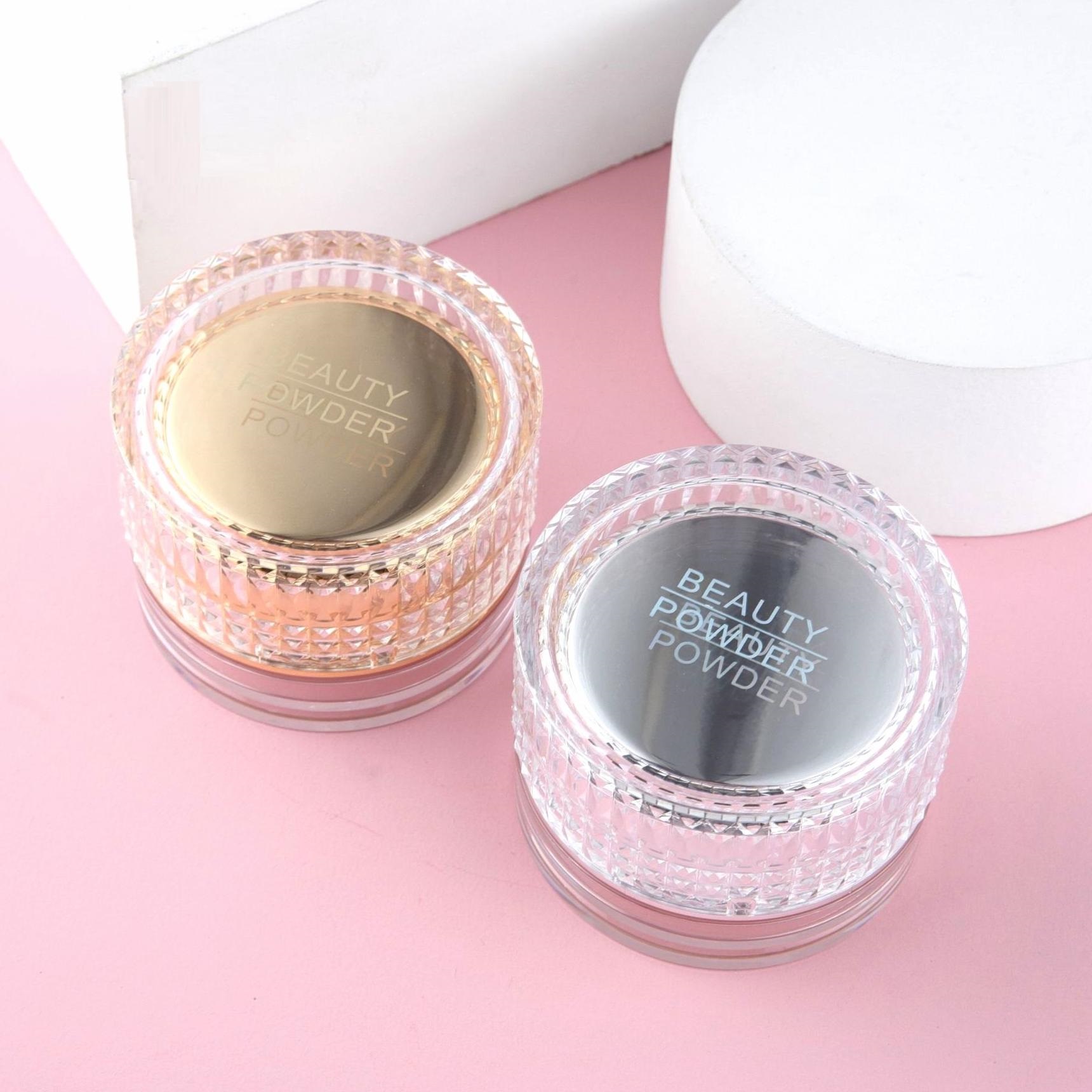 Luxury 10g Empty Round Loose Powder Jar Packaging With Sifter - P097 - Image 2