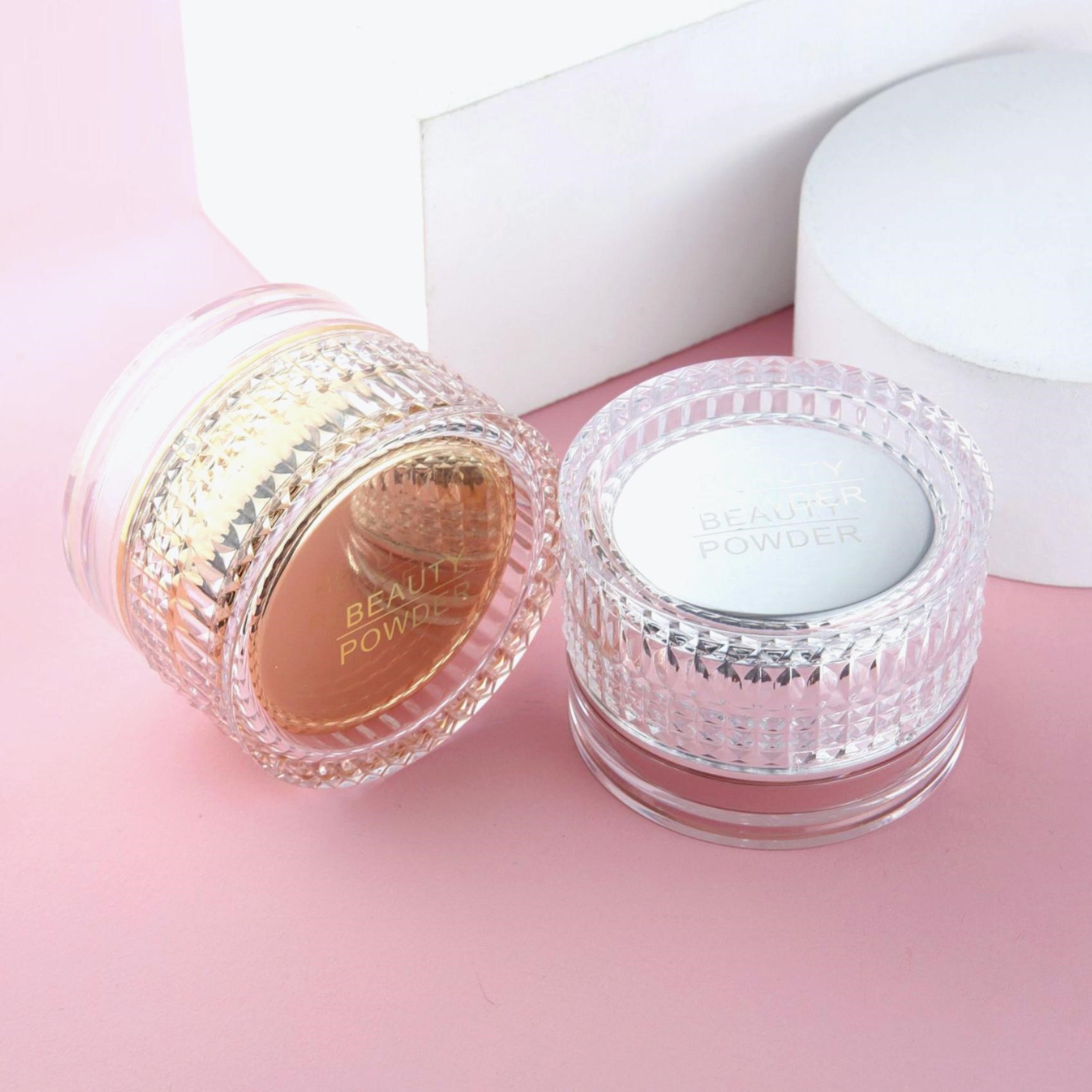 Luxury 10g Empty Round Loose Powder Jar Packaging With Sifter - P097 - Image 3