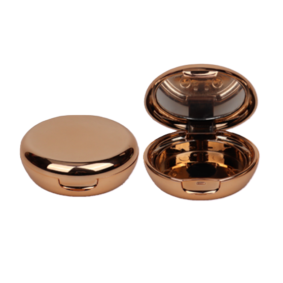 Cute Unique Round Shape Custom Empty Pressed Compact Powder Case Blush Case - P119