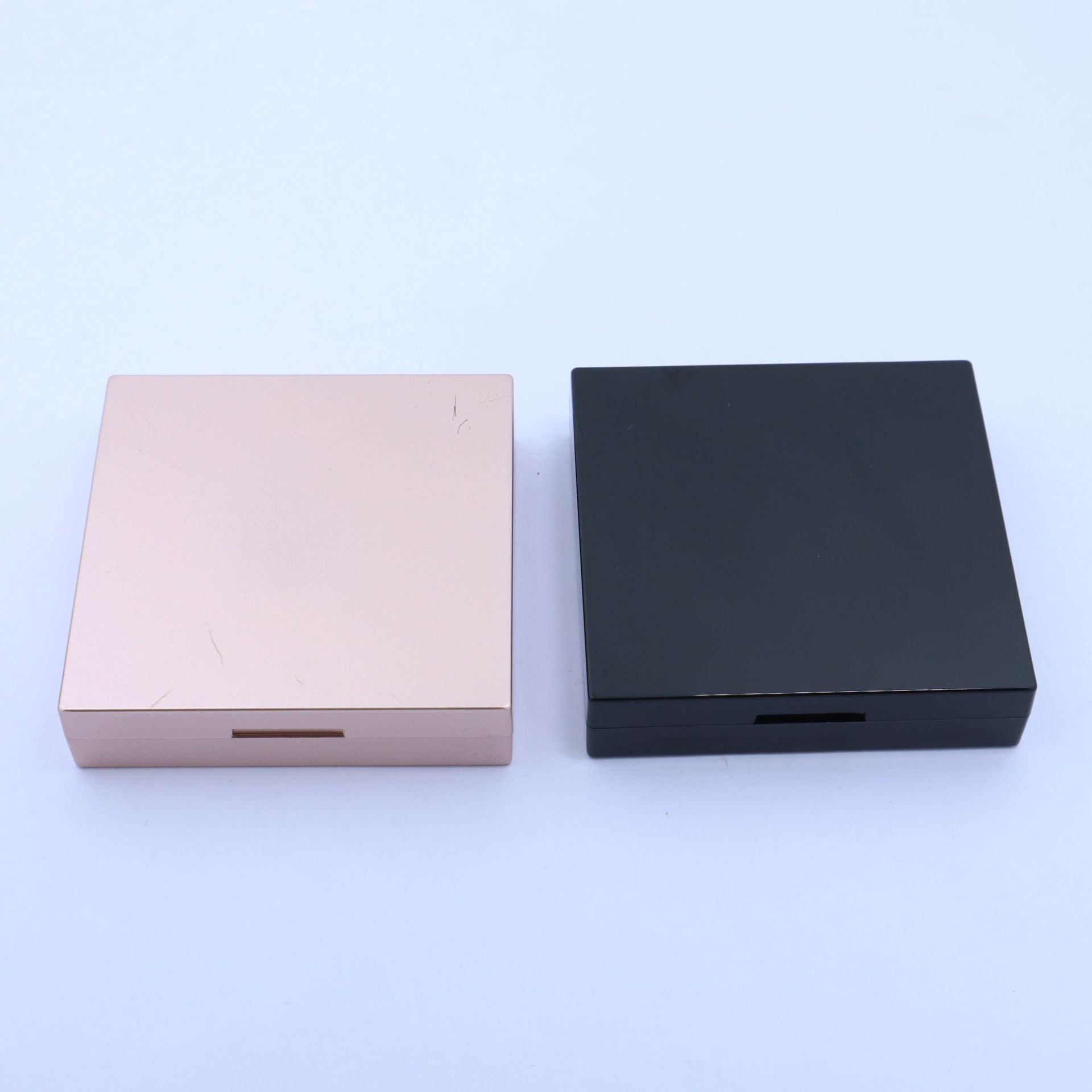 Empty 2 IN 1 Square 2 Colors Grids Bronzer Highlighter Blush Pressed Compact Powder Case Packaging - P121 - Image 3