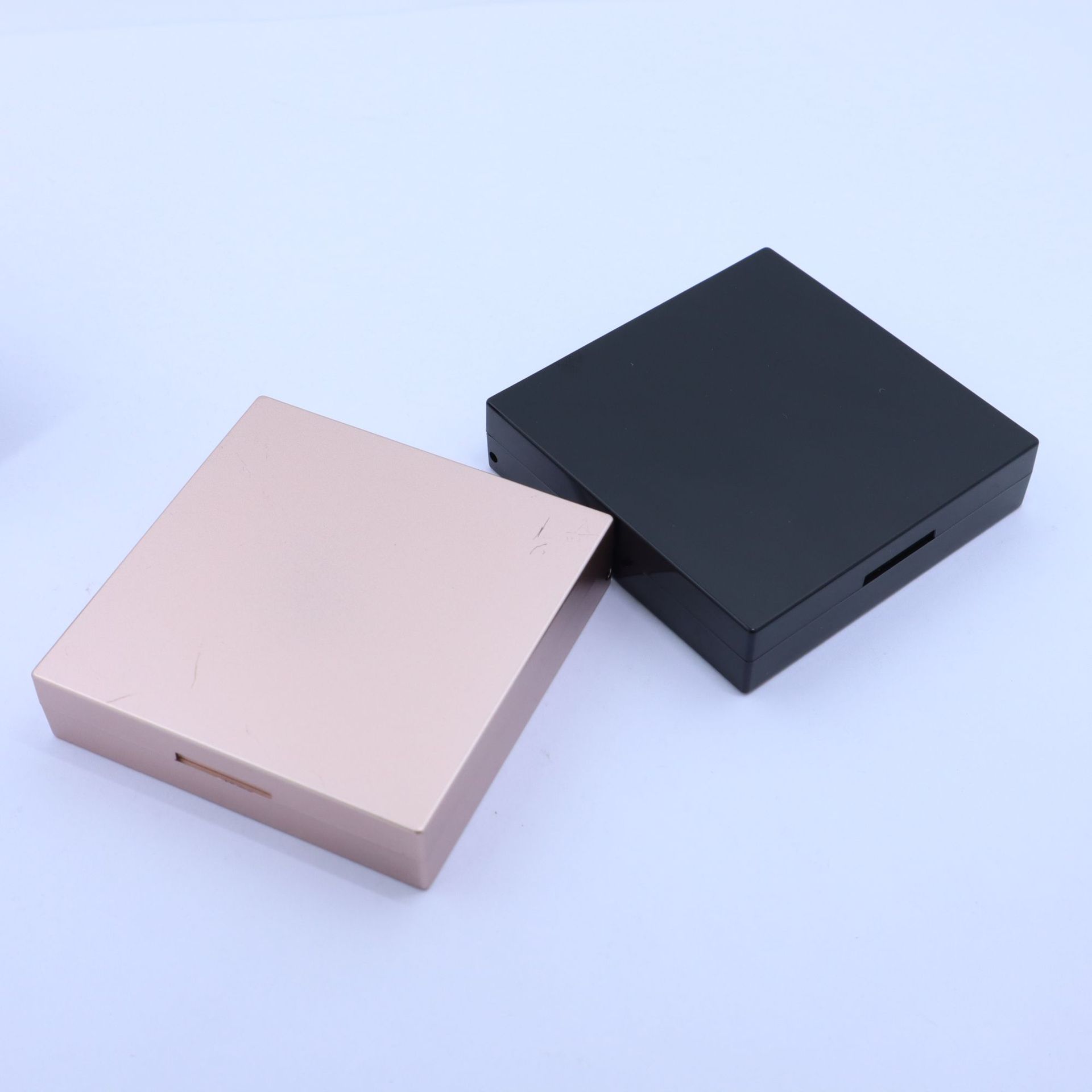 Empty 2 IN 1 Square 2 Colors Grids Bronzer Highlighter Blush Pressed Compact Powder Case Packaging - P121 - Image 6