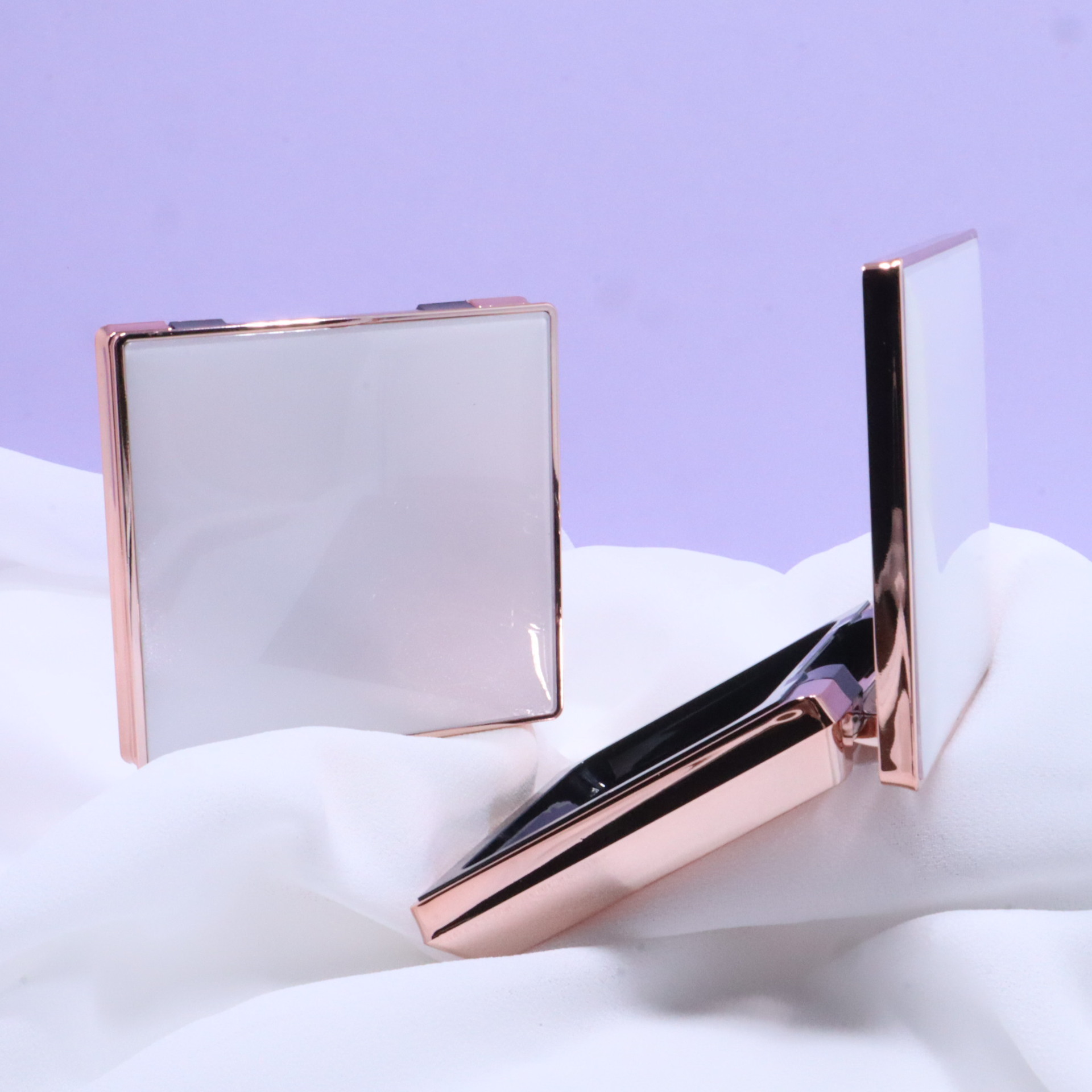 Custom Luxury Empty Square Magnetic Bronzer Highlighter Pressed Compact Powder Case Box - P126 - Image 3