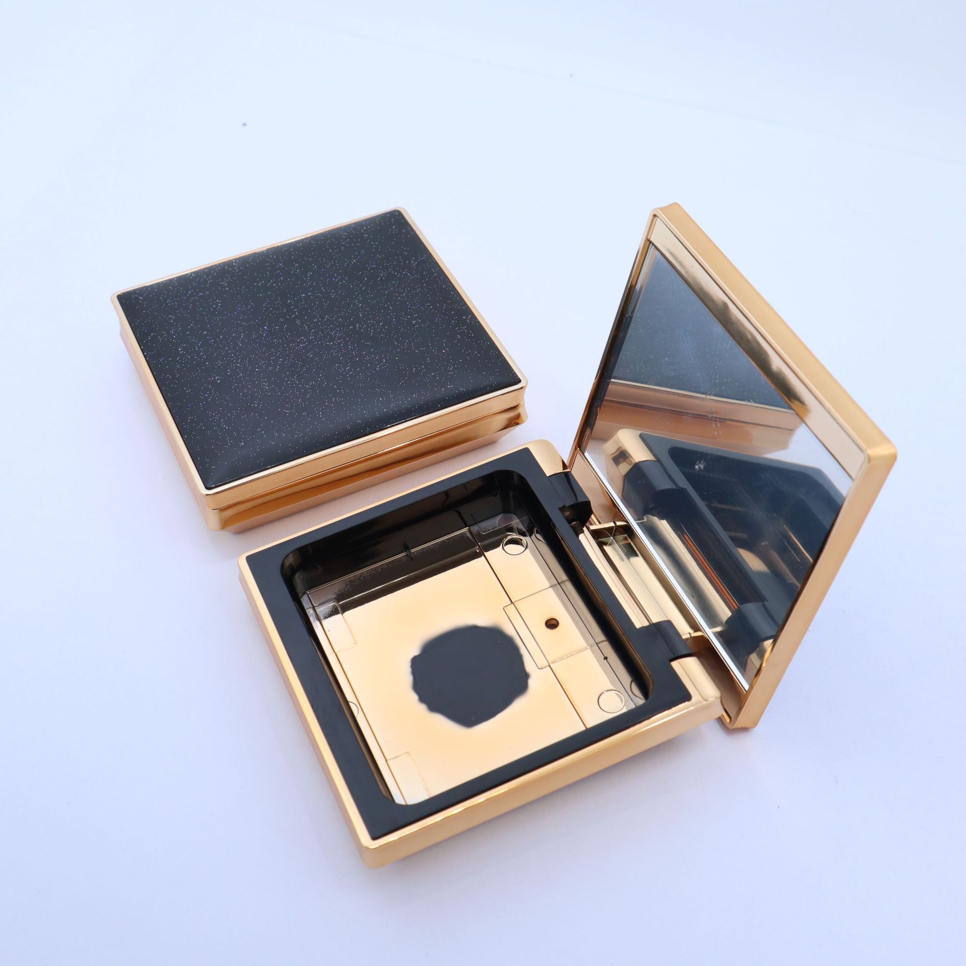 Custom Luxury Empty Square Magnetic Bronzer Highlighter Pressed Compact Powder Case Box - P126 - Image 5