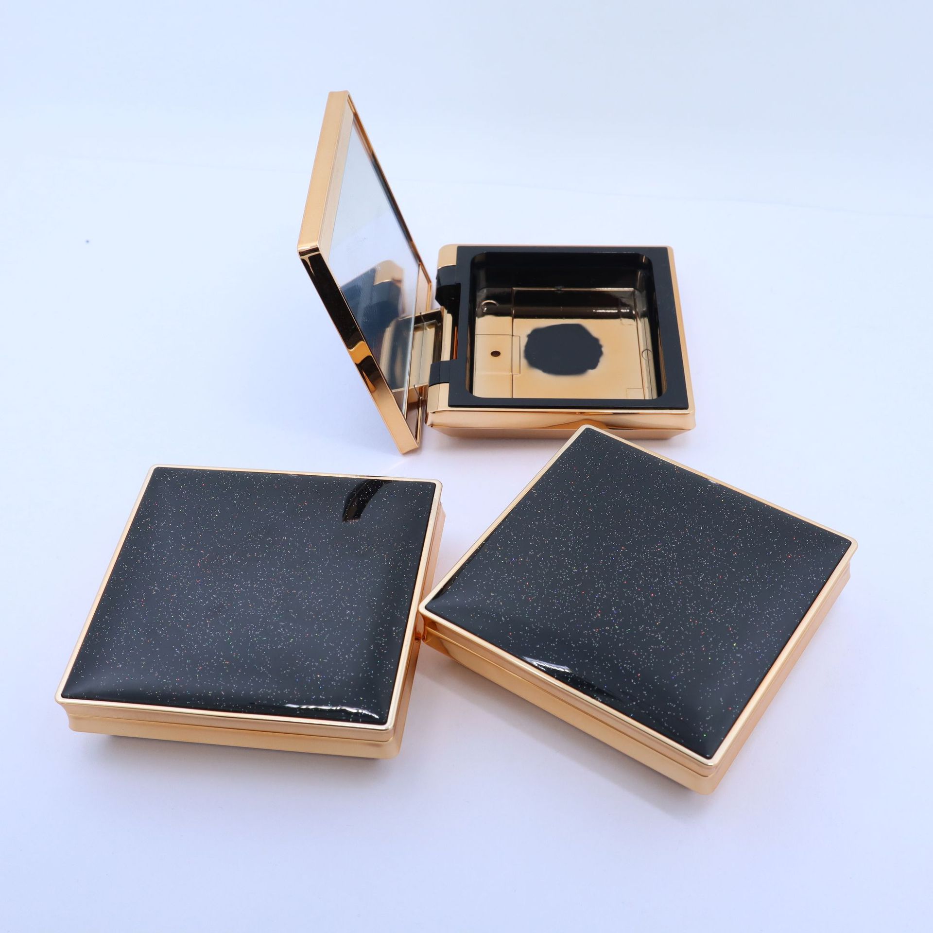 Custom Luxury Empty Square Magnetic Bronzer Highlighter Pressed Compact Powder Case Box - P126 - Image 6